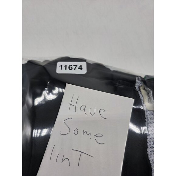 Perk Pants Mens 35x30 Black Slim Fit Stretch Casual Chino Trousers Modern - Picture 8 of 8